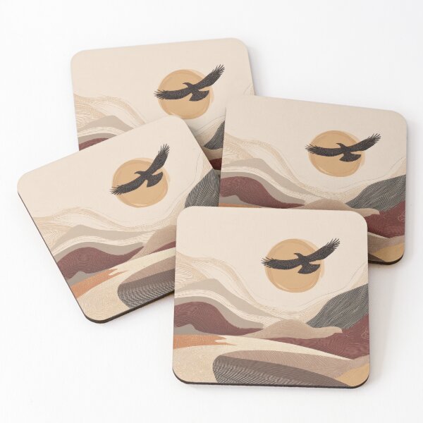 Item preview, Mountain landscape with eagle flying designed and sold by anytka.
