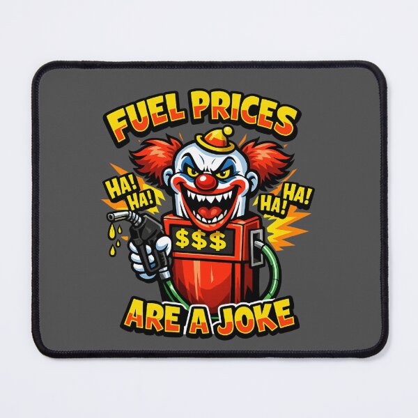 Item preview, Funny Fuel Prices Clown Petrol Pump Comic Sticker | Gas Price Joke Design designed and sold by PopCulturePixel.