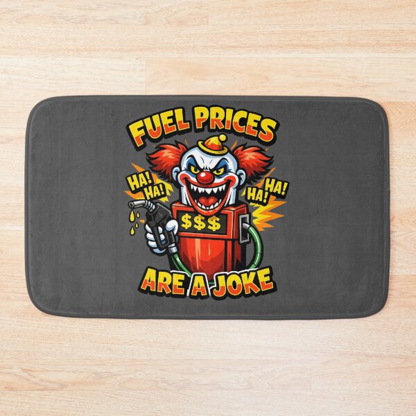 Item preview, Funny Fuel Prices Clown Petrol Pump Comic Sticker | Gas Price Joke Design designed and sold by PopCulturePixel.