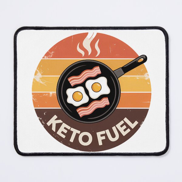 Item preview, Keto Fuel Vintage Pan Eggs and Bacon Retro Sunset designed and sold by DOROTA-0909.