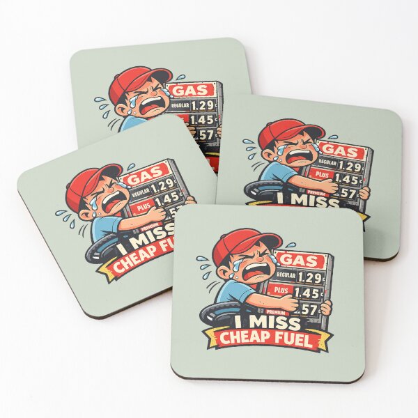 Item preview, I Miss Cheap Fuel - Funny Crying Driver Cartoon | Petrol Price Meme Sticker designed and sold by PopCulturePixel.