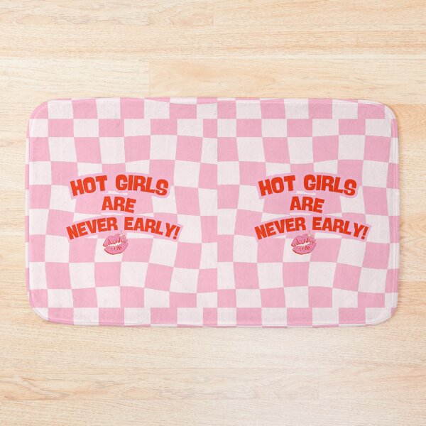 Item preview, Hot Girls Are Never Early II – Pink Y2K Aesthetic Sticker designed and sold by ZeloraArt.