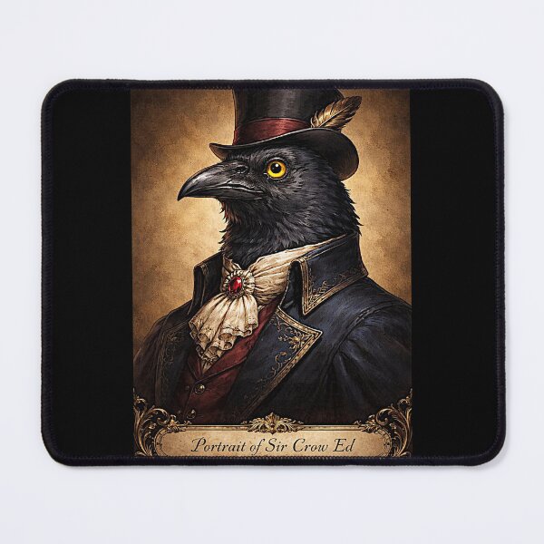 Item preview, Portrait of 'Sir Crow Ed' the very busy designed and sold by NubesDesignCH.