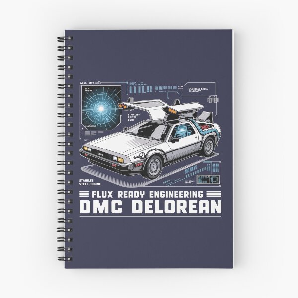 Item preview, Vintage Classic Car Delorean DMC Flux designed and sold by PrintCarClub.