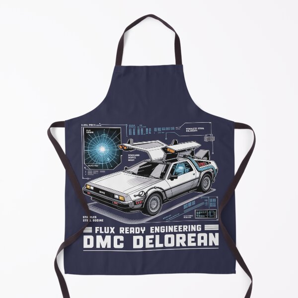 Item preview, Vintage Classic Car Delorean DMC Flux designed and sold by PrintCarClub.