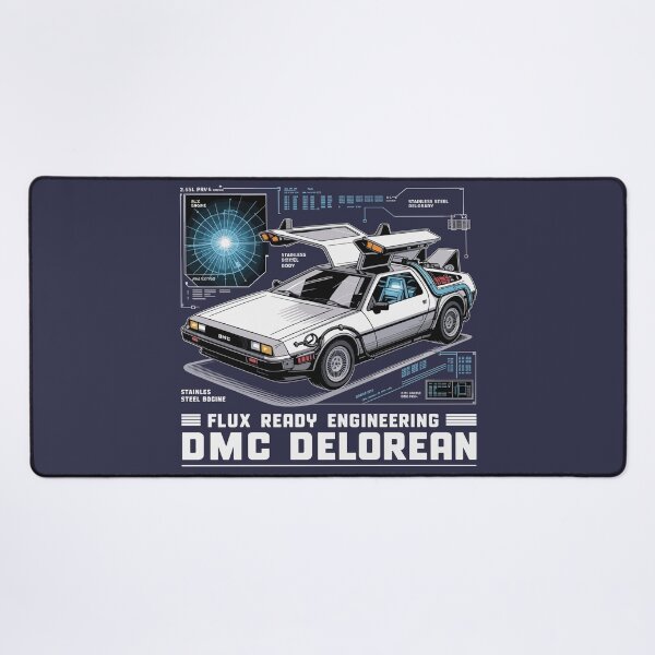Item preview, Vintage Classic Car Delorean DMC Flux designed and sold by PrintCarClub.