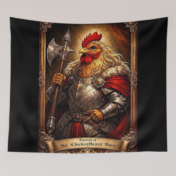 Item preview, Portrait of 'Sir ChickenHeartf Boris', the very blond designed and sold by NubesDesignCH.