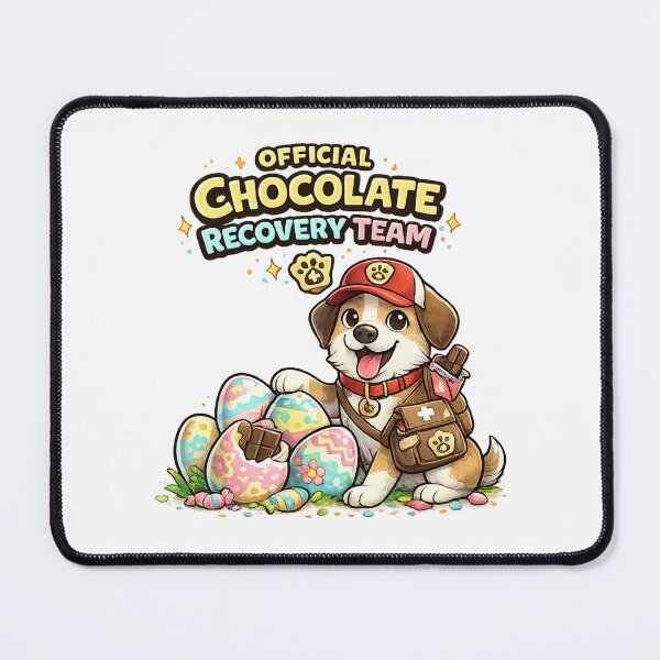 Item preview, Official Chocolate Recovery Team Funny Easter Dog Design designed and sold by StyleLap.