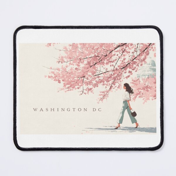 Item preview, Washington DC Minimalist Cherry Blossom Capitol Stroll designed and sold by Fenay Designs.
