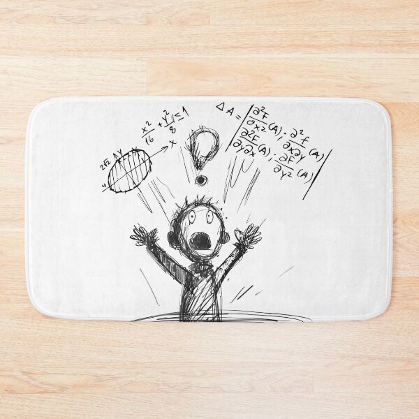Item preview, Math Panic Kid - Funny Math Anxiety Student Humor Art Print designed and sold by DesignArtist.ia.