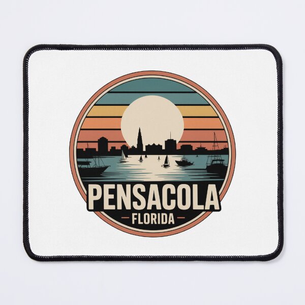 Item preview, Pensacola Florida: Yellow Sunset Coastal Skyline designed and sold by CircinusStore.
