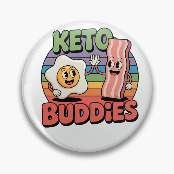 Item preview, Keto Buddies Vintage Cartoon Bacon and Egg Retro Sunset designed and sold by DOROTA-0909.