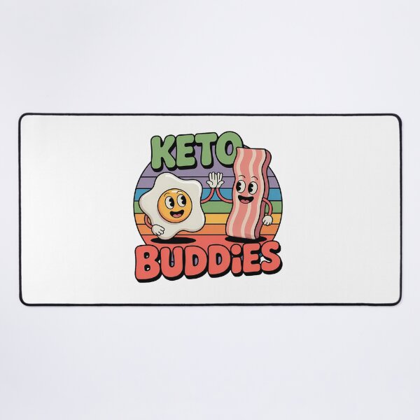 Item preview, Keto Buddies Vintage Cartoon Bacon and Egg Retro Sunset designed and sold by DOROTA-0909.