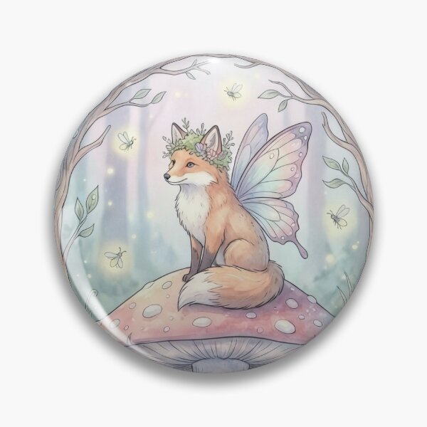 Item preview, Mushroom Magic Fairy Fox designed and sold by vibes-studio1.