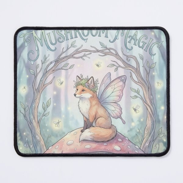 Item preview, Mushroom Magic Fairy Fox designed and sold by vibes-studio1.