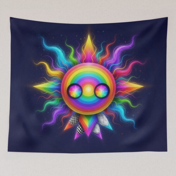 Item preview, Cosmic Rainbow Sunburst designed and sold by Ecosetereos.