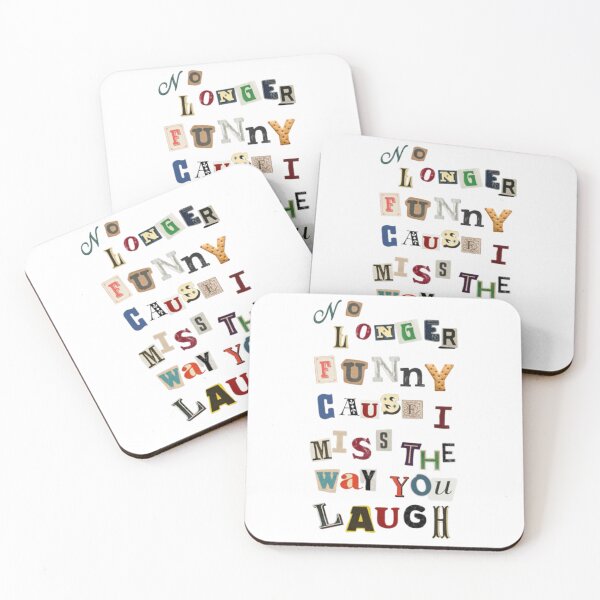 Item preview, No Longer Funny 'Cause I Miss The Way You Laugh Stick Season Lyrics Inspired Merch designed and sold by Rognvar.
