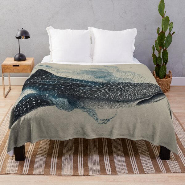 Item preview, Shark swims through blue water designed and sold by anytka.