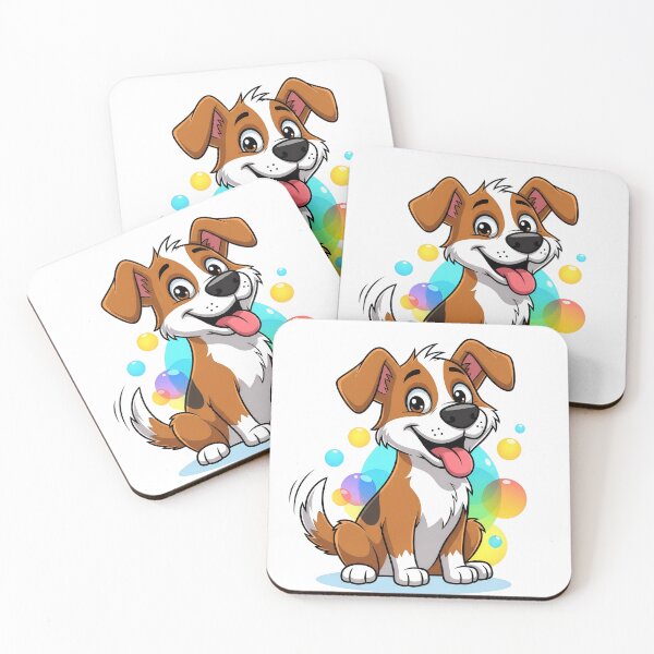Item preview, Happy Dog Colorful Bubbles — Cartoon Cute Dog Happy Gift designed and sold by CLC54.