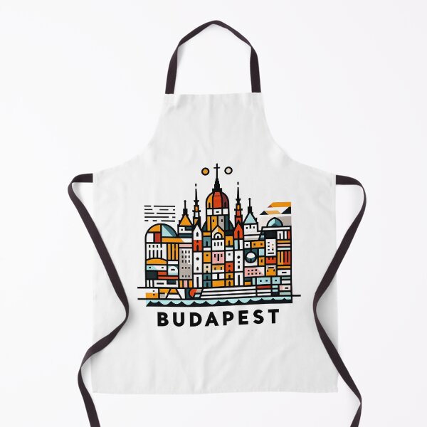 Item preview, Budapest Art Print — Constructivist Europe Travel Poster designed and sold by OzzFrequency.