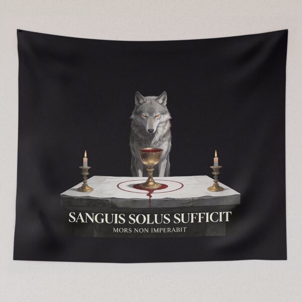 Item preview, Wolf Presides Over Full Sacred Blood Chalice designed and sold by GeoWhimsy Studio.
