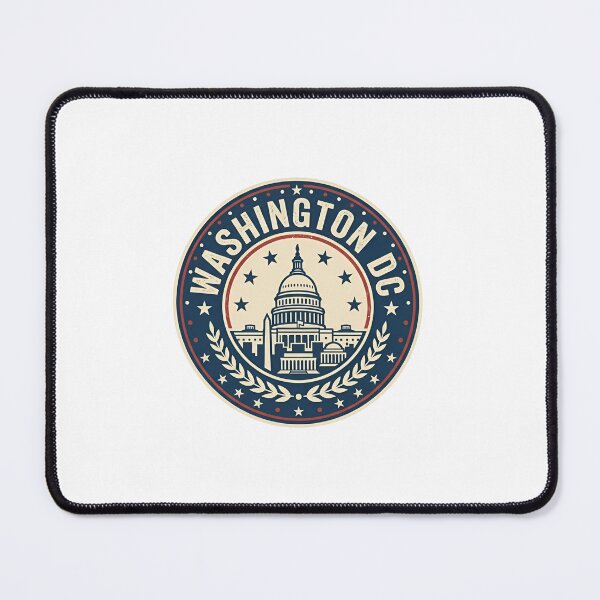 Item preview, Washington DC Retro Capitol Building Patriotic Badge designed and sold by Fenay Designs.