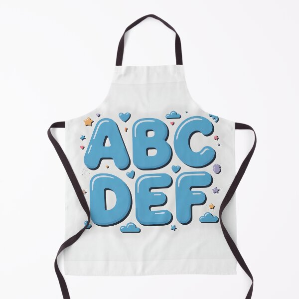 Item preview, Colorful ABCDEF Baby Alphabet Bubble Letters designed and sold by JazzDynamo.