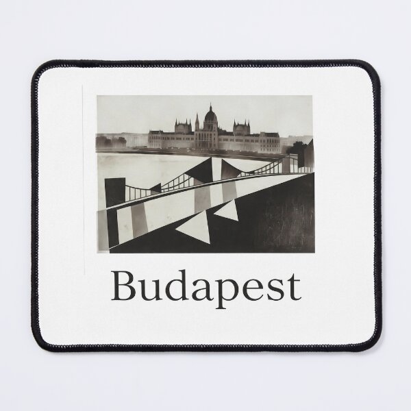Item preview, Budapest Art Print — Constructivist Europe Travel Poster designed and sold by OzzFrequency.