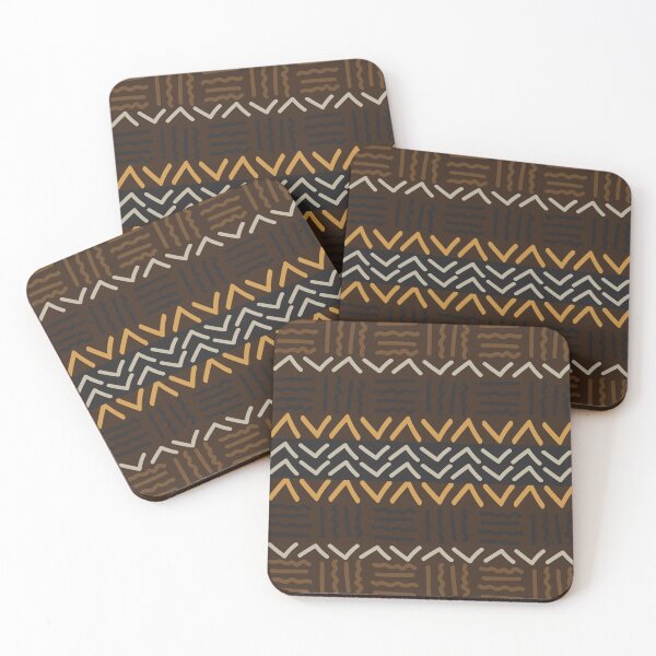 Item preview, Authentic Bogolan Pattern - Tribal Art of Mali designed and sold by Wolagno.