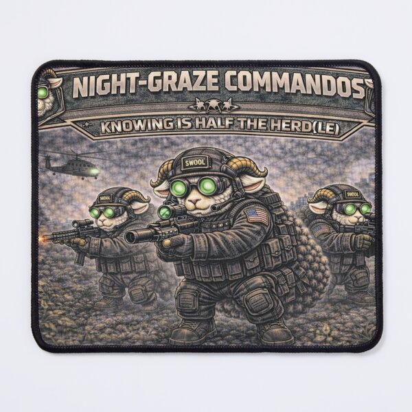 Item preview, Night-Graze Commandos – Sheep-I Joe Night Ops Parody designed and sold by Thpoar.