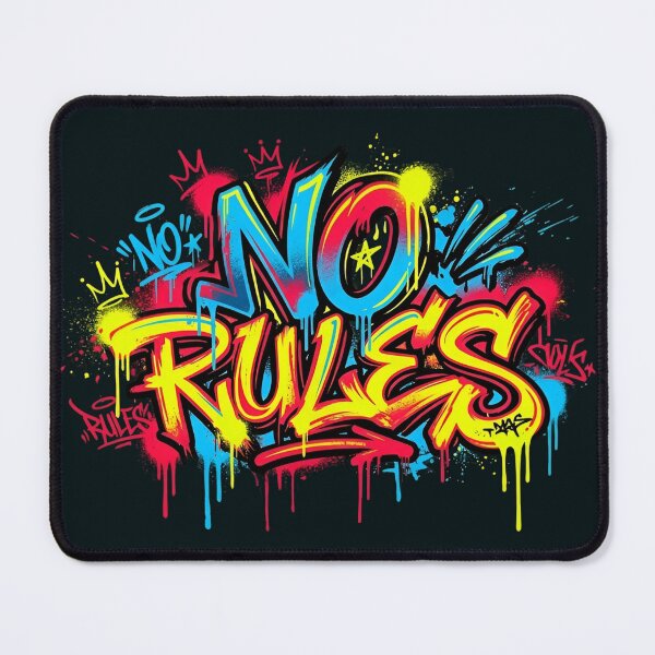 Item preview, No Rules - Rebel Mind Graffiti designed and sold by typoinspired.