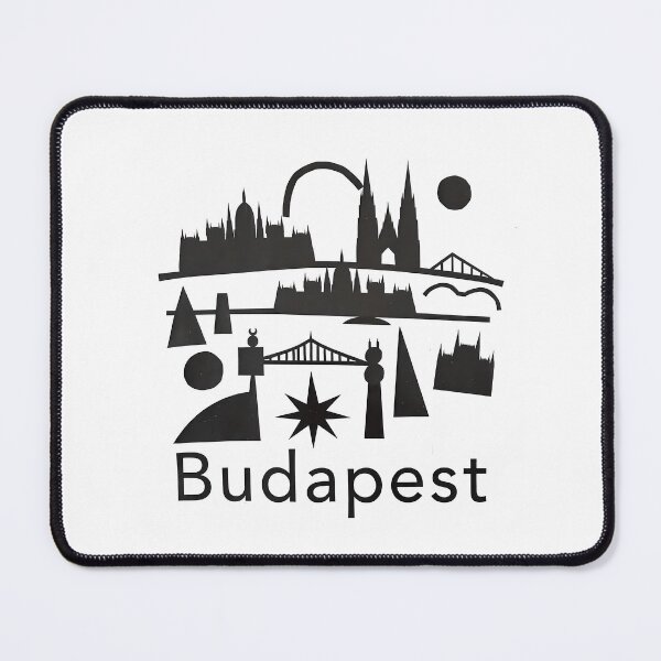 Item preview, Budapest Art Print — Constructivist Europe Travel Poster designed and sold by OzzFrequency.