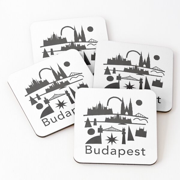 Item preview, Budapest Art Print — Constructivist Europe Travel Poster designed and sold by OzzFrequency.