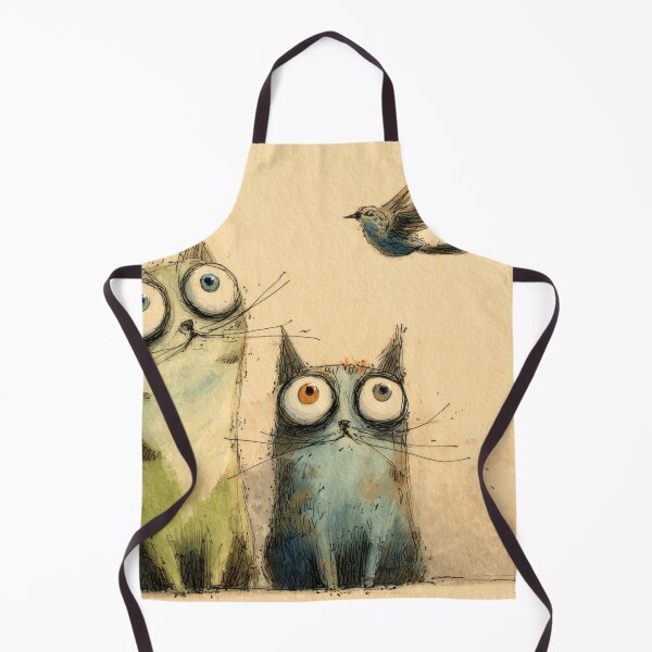 Item preview, Three cats watch a bird in the sky designed and sold by anytka.