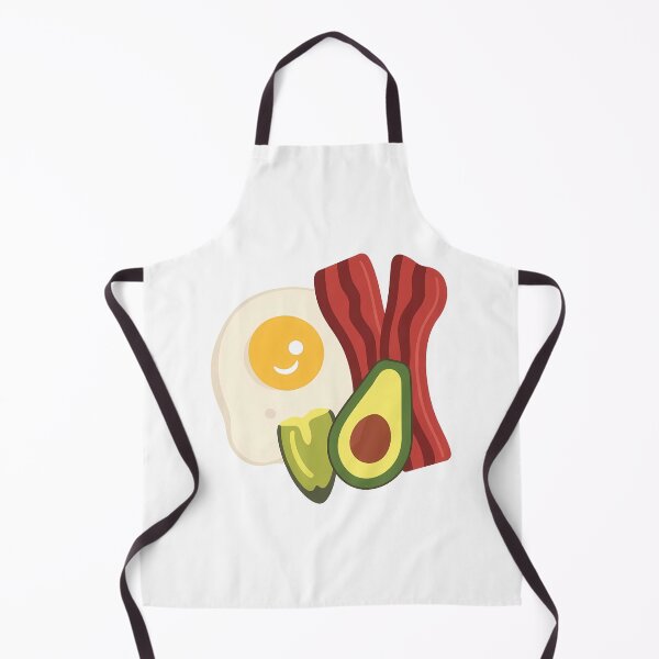 Item preview, Keto Breakfast Trio Bacon Egg and Avocado Illustration designed and sold by DOROTA-0909.
