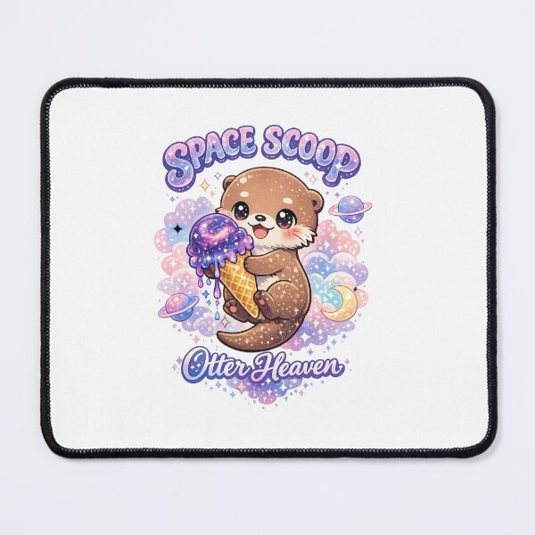 Item preview, Galactic Ice Cream Otter designed and sold by vibes-studio1.