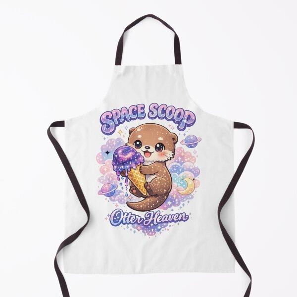 Item preview, Galactic Ice Cream Otter designed and sold by vibes-studio1.