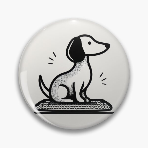 Item preview, Dog sits on a mat looking ahead designed and sold by anytka.