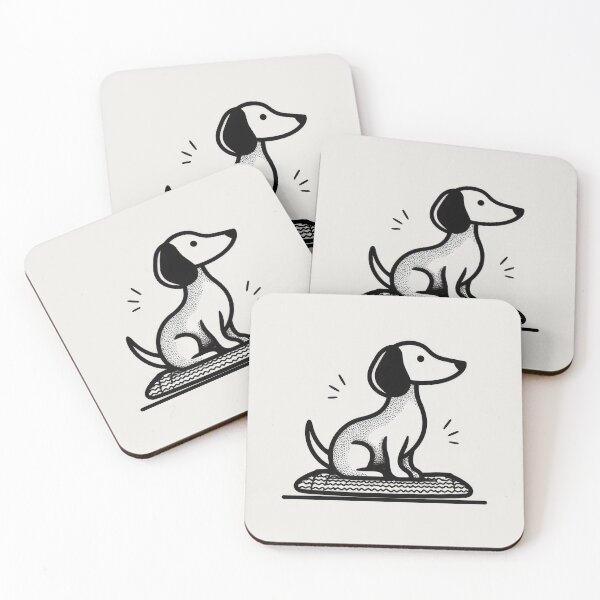 Item preview, Dog sits on a mat looking ahead designed and sold by anytka.