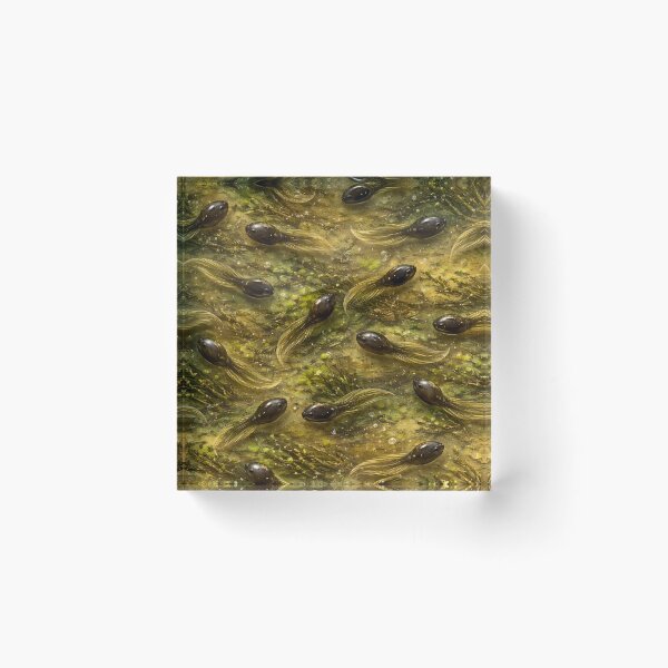 Item preview, Tadpole Swarm  – Swamp Water Texture – Nature Wildlife  Design designed and sold by AnimalAirtistry.