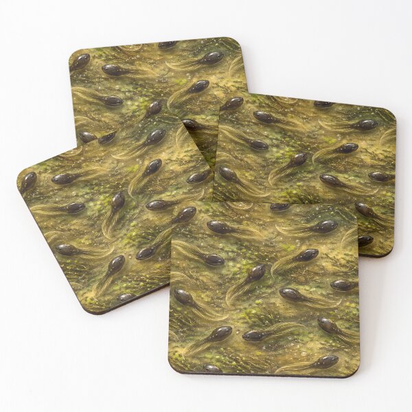 Item preview, Tadpole Swarm  – Swamp Water Texture – Nature Wildlife  Design designed and sold by AnimalAirtistry.