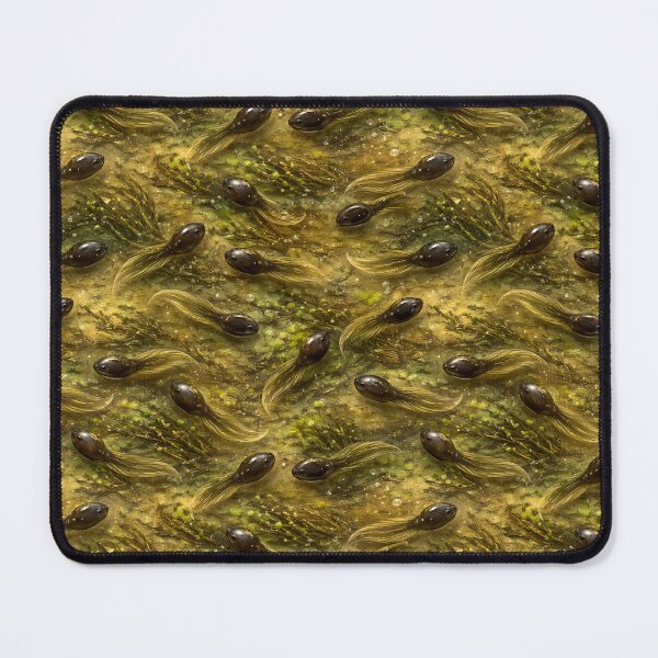 Item preview, Tadpole Swarm – Swamp Water Texture – Nature Wildlife Design designed and sold by AnimalAirtistry.