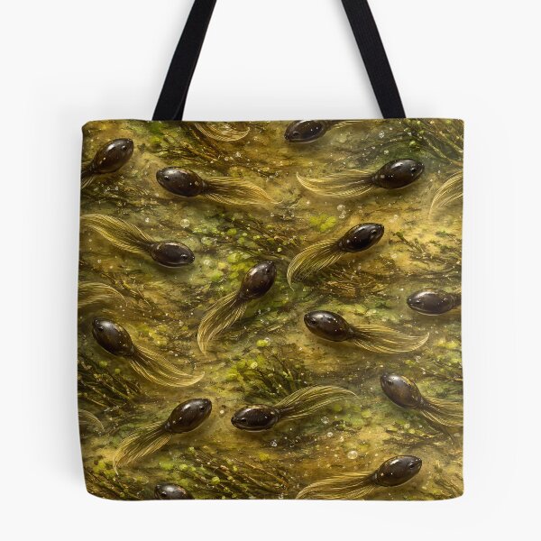 Item preview, Tadpole Swarm  – Swamp Water Texture – Nature Wildlife  Design designed and sold by AnimalAirtistry.