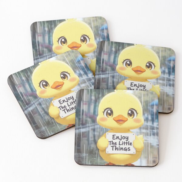 Item preview, Duck with rain boots : “Enjoy the Little Things” designed and sold by Utsav kadia.