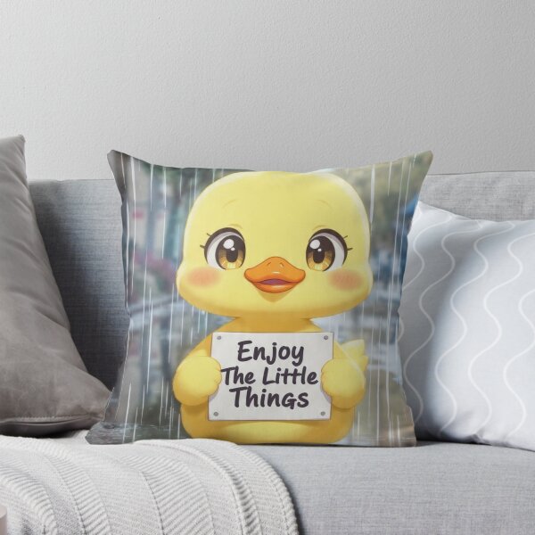 Item preview, Duck with rain boots : “Enjoy the Little Things” designed and sold by Utsav kadia.