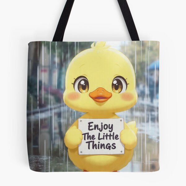 Item preview, Duck with rain boots : “Enjoy the Little Things” designed and sold by Utsav kadia.