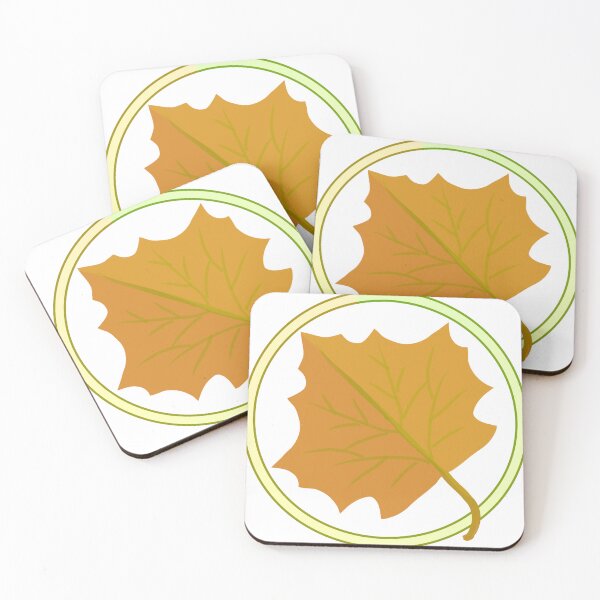 Item preview, Autumn Maple Leaf in Glow Circle designed and sold by MigWhimsy.