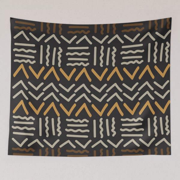 Item preview, Authentic Bogolan Pattern - Tribal Art of Mali designed and sold by Wolagno.