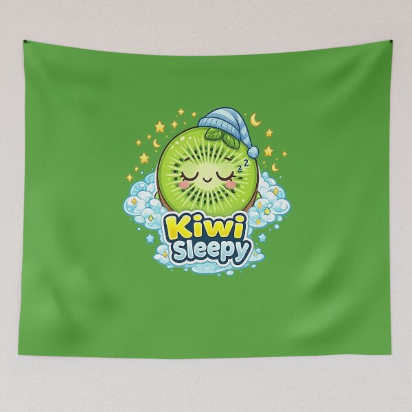 Item preview, Sleepy Kiwi – Sleepy kawaii Kiwi | Cute Sleepy Kiwi Kawaii Design designed and sold by apanoracar.