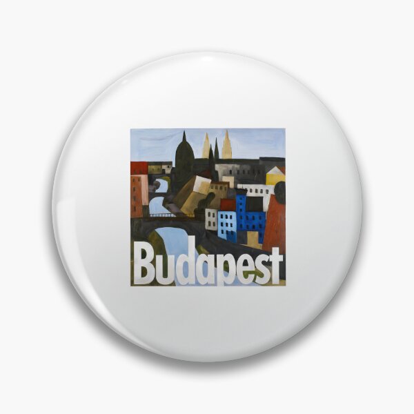 Item preview, Budapest Art Print — Constructivist Europe Travel Poster designed and sold by OzzFrequency.